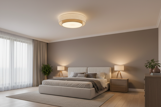 Calisto Jute Flush Mount Light